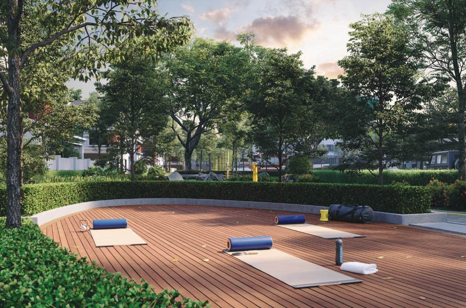 Yin Yoga Deck at Embun Hills, artist's impression